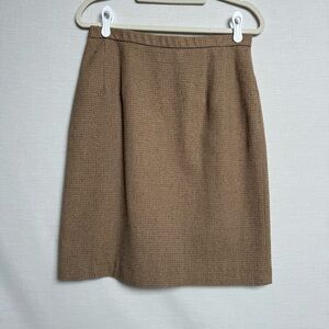 Pendleton Wool Blend Tweed A-Line Skirt – Size 10, Made in USA, Pockets, Lined